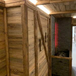 bild9 sauna altholz ofen beleuchtung wellness anlage bau aqua fun kirchlengern fire ice sauna group