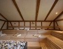 bid10 horno sauna kw moderno hornear banco de fragancias listones de banco madera perfilada edificio complejo bienestar termas de bergland bad endbach fuego hielo sauna grupo