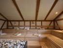 bid10 horno sauna kw moderno hornear banco de fragancias listones de banco madera perfilada edificio complejo bienestar termas de bergland bad endbach fuego hielo sauna grupo