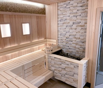 ogień lodowa sauna goup budowa sauny bodenkirchen bio sauna obiekt zdjęcie