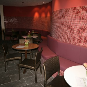 foto spar ristorante illuminazione mobili impiantistica wellness cabriosol pegnitz fire ice sauna group