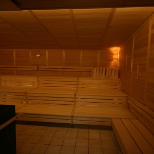 bild sauna altholz rustikal ofen kw bank anlage bau wellness donaubadn neu ulm fire ice sauna group