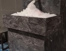 riferimento fontana di ghiaccio corian installazione impianto foto di costruzione