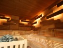 foto finnische sauna ofen holz indirekte beleuchtung anlagenbau anlagenplanung wellness spa sauna projekt elements muenchen fire u ice wellness spa group gmbh