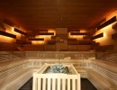 foto finnische sauna ofen holz indirekte beleuchtung anlagenbau anlagenplanung wellness spa sauna projekt elements muenchen fire u ice wellness spa group gmbh