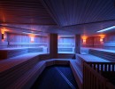 foto sauna estufa iluminación azul planta construcción planta planificación bienestar spa sauna proyecto limas therme bad goegging fire u ice wellness spa group gmbh