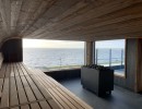 imagen sauna horno eos kw banco listones madera panel perfil madera montaje construcción instalación bienestar mar tiempo ola piscina u spa buesum fuego hielo sauna grupo