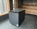 bild sauna ofen eos kw bank latten holzpanel profilholz montage bau anlage wellness meerzeit wellenbad u spa buesum fire ice sauna group