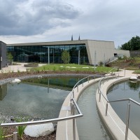 image nautiland wuerzburg bien-être usine construction atrium sauna terre sauna cave à vin sauna verre bain de vapeur feu glace sauna groupe