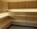 Obr. 72 Sauna Lighting Wood Panel Bank Lenys Baenke Wellness Parkbad Laupheim Fire Ice Sauna Group Obr. 72 Sauna Lighting Wood Panel Bank Lenys Baenke Wellness Parkbad Laupheim Fire Ice Sauna Group