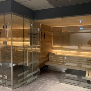 foto sauna legno vetro costruzione impianti progettazione impianti wellness spa mobili lettini sauna progetto piscina coperta oschersleben fuoco e ghiaccio wellness spa group gmbh