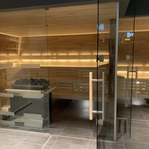 foto sauna legno vetro costruzione impianti progettazione impianti wellness spa mobili lettini sauna progetto piscina coperta oschersleben fuoco e ghiaccio wellness spa group gmbh