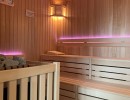 photo finnish sauna wooden benches lighting plant construction plant planning wellness spa furniture loungers sauna project tannenhof hotel feldberg fire and ice wellness spa group gmbh